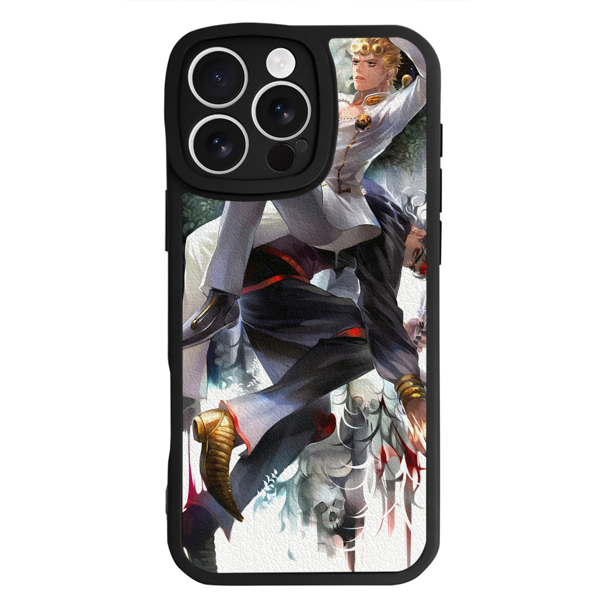 （画像用） ジョジョの奇妙な冒険 JoJo's Bizarre Adventure 【iPhone 16シリーズ対応】シリコンスマホケース（レザー調） 材質：シリコン